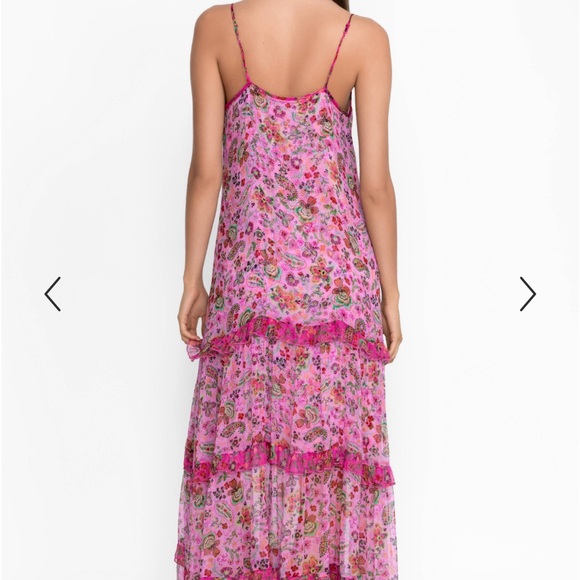 Johnny Was Silk Foxglove Maxi Dress - Picture 2 of 5